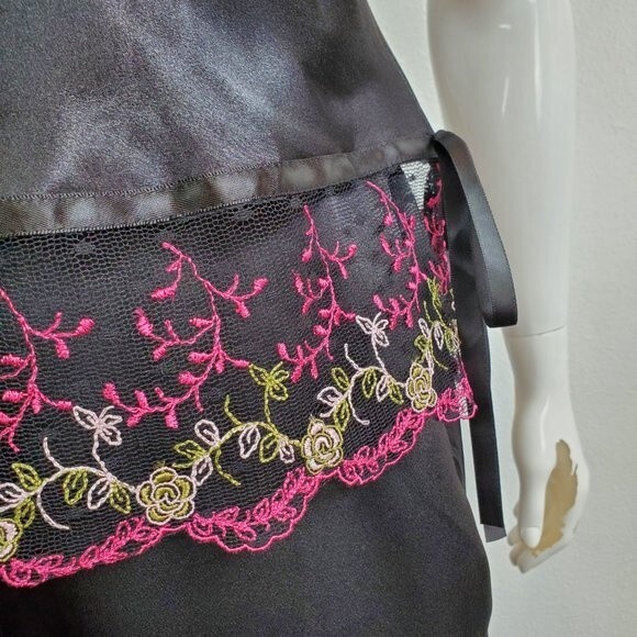 Vintage Y2K Valerie Stevens Black Pajama Set - Picture 5 of 10